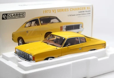 Classic Carlectables 1/18 VJ Charger XL Sunfire Yellow 18722 - Image 1 of 4