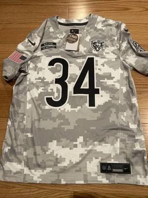 Camiseta Nike NFL Chicago Bears Salute To Service Walter Payton #34 SSVM Talla M Nueva con Etiquetas Foto 1 de 4