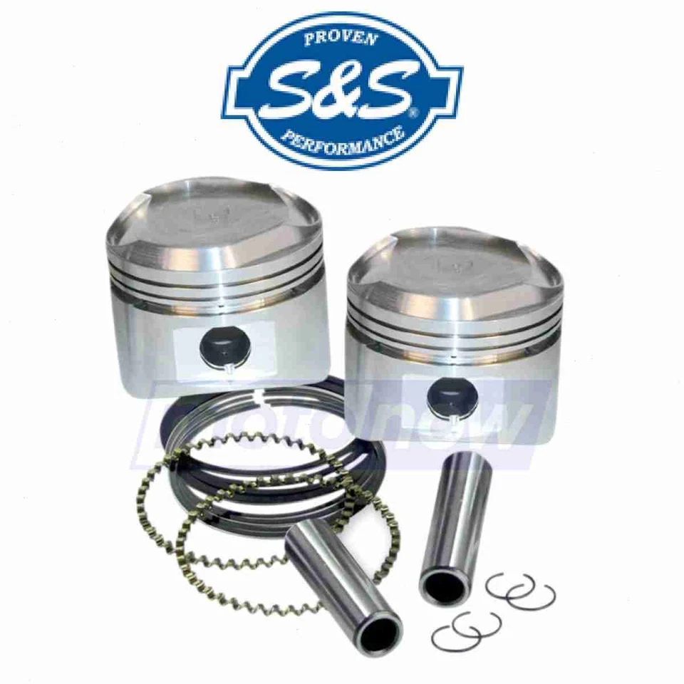 S&S Cycle 3 1/2in. Forged Piston Kit for Super Stock Heads for 1986-1999 el Foto 1 de 4