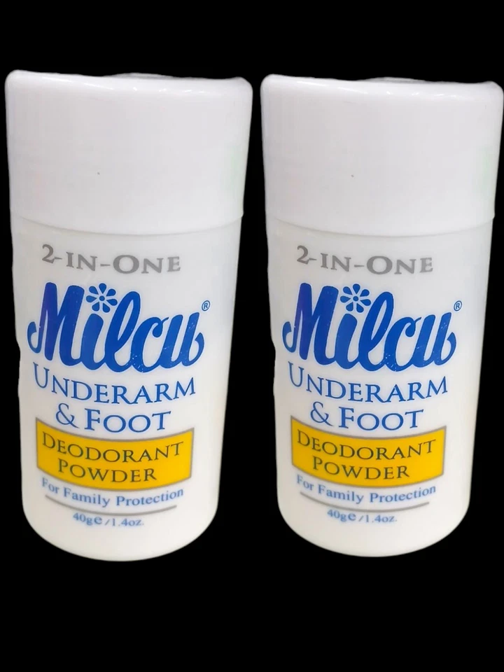 Milcu 2-in-One Underarm & Foot Deodorant Powder 40g (lot of 2) - Image 1 of 1