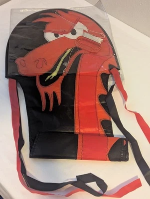 Cometa Go Fly A Kite Nylon Dragón Rojo De Colección Nueva de Lote Antiguo Embalaje Envejecido Sin Usar Foto 1 de 4