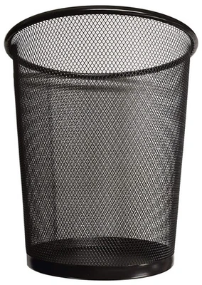 Circular Mesh Wastebasket Trash Can, Waste Basket Garbage Can Bin for Bathrooms - Image 1 of 4
