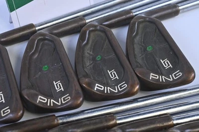 Ping ISI BeCu Irons / 3-PW+SW / Green Dot / Regular Flex Ping JZ Cushin Shafts - Image 1 of 4