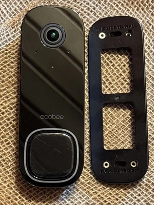 ecobee Smart Video Doorbell Camera (Wired) #EB-CAMSDB-01 No power Adapter - Image 1 of 4