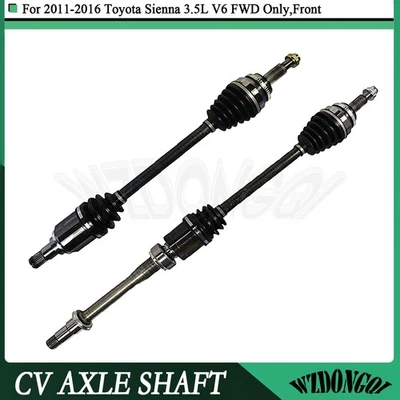 2x Eje articulado delantero CV para Toyota Sienna SE LE XLE FWD 3,5 L V6 2011-2016 Foto 1 de 4