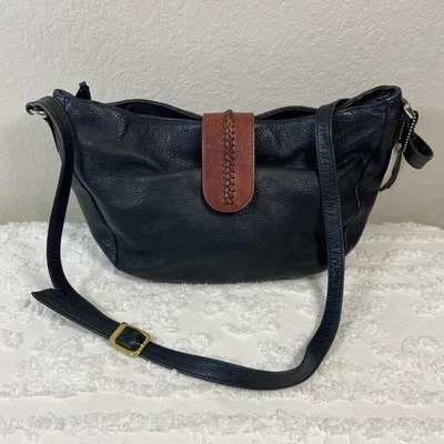 Винтажный GIANI BERNINI шагреневой кожи Hobo классический богемное готики панк острый эклектичный   - Изображение 1 из 4