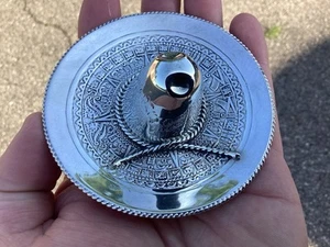Vintage Sterling Silver 925 Mexico Mint Mark Over 1 Ounce Mexican Sombrero Hat - Picture 1 of 10