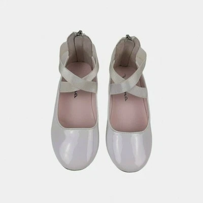 Pisos de ballet de charol blanco Nina Marissa Foto 1 de 4