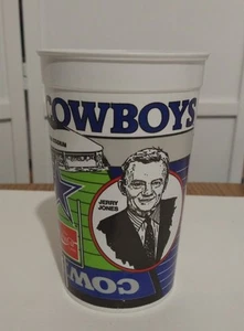 Vintage NFL DALLAS COWBOYS ORIGINAL RARE 1992 JERRY JONES JIMMIE JOHNSON Cup 🏈 - Picture 1 of 7
