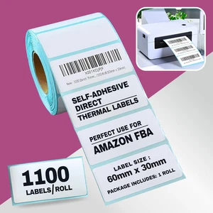 1100Direct Thermal Labels for Amazon FBA UPC Barcode Self Adhesive Label Sticker - Picture 1 of 9