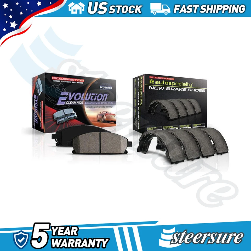 Pastillas de freno delanteras de cerámica + zapatas de freno traseras para Chevrolet Equinox 2005-2006 Foto 1 de 3