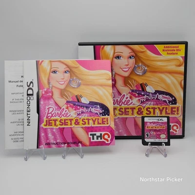 Barbie: Jet, Set & Style (Nintendo DS, 2011) Complete | CIB | Tested/Works - Image 1 of 3