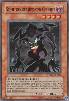 YuGiOh Schrecken des jüngsten Gerichts PTDN-DE022 Super Rare NM unl. - Bild 1 von 2