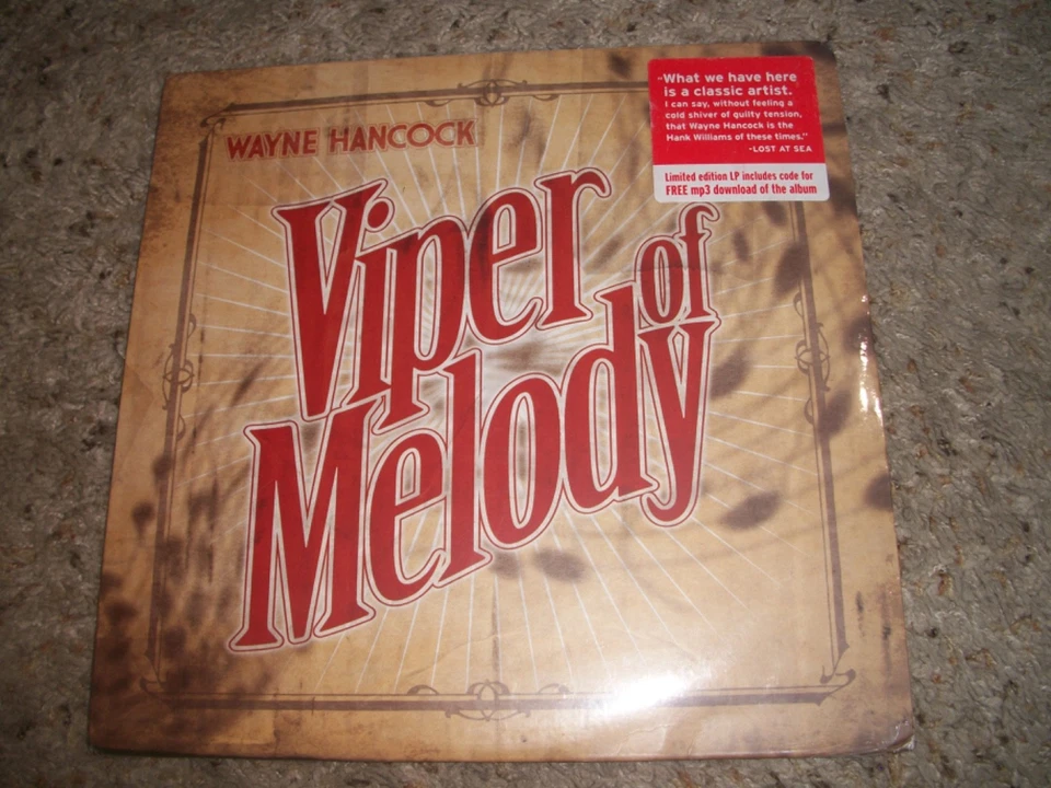 Wayne Hancock LP-Viper Of Melody-2009-Bloodshot-FACTORY SEALED Foto 1 de 1