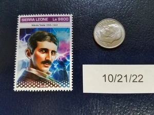 Nikola Tesla American Inventor 2018 Sierra Leone Perforated Stamp (b) - Bild 1 von 1