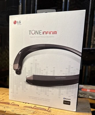 Auriculares estéreo LG Tone Infinim HBS-910 Bluetooth Harmon Kardon en negro sellados Foto 1 de 4