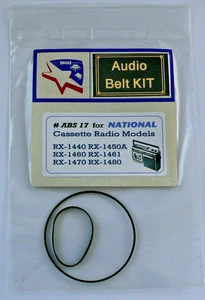 Belt KIT for National RX-1440 RX-1450A RX-1460 RX-1461 RX-1470 RX-1480 C. RADIO - Picture 1 of 4