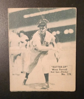 1934-36 Batter Up #174 Wes Ferrell Boston Red Sox HIGH # - Image 1 of 2