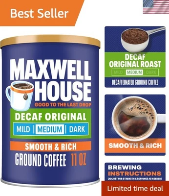 Mezcla de café molido descafeinado - tostado medio en bote resellable de 11 oz Foto 1 de 4