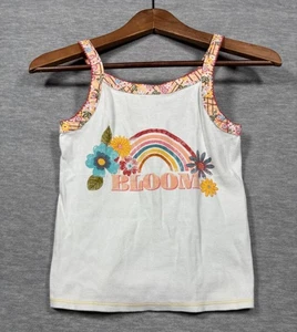 Matilda Jane Girls "Bloom" Tank Top With Rainbow  8 - Picture 1 of 5