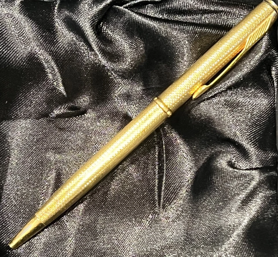 Caneta-tinteiro vintage Parker Premier grão D'orge ouro cevada rara - Imagem 1 de 4
