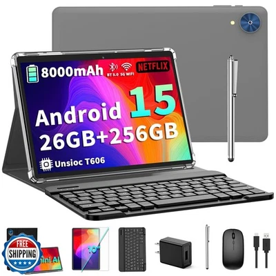 Android 15 Tablet with Keyboard - 26GB+256GB+2TB Expand, Octa-Cor - Image 1 of 4
