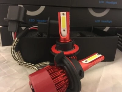 Farol H13 branco -2 lâmpadas de substituição 9008 luzes LED Ford F250 F350 novo DDM - Imagem 1 de 4