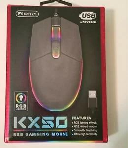 USB Wired Mouse Gamer Gaming Mouse RGB LED Lumin - Picture 1 of 3