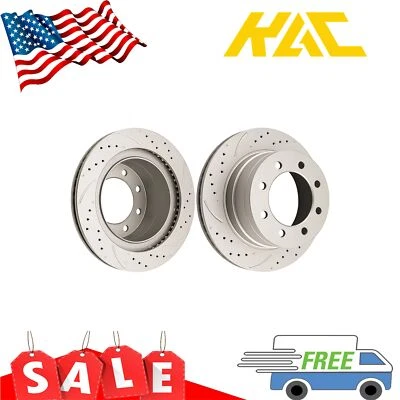 Par de rotores de freno trasero 53011 para Dodge Ram 1500 2006-2008/Ram 2500 2003-2008 Foto 1 de 4