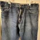 Levi's 517 Boot Cut Blue Cotton  Denim Jeans Size 38 x 32 Zipper Fly Red Tab