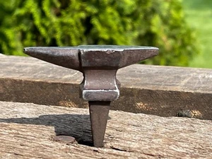 Tiny Blacksmith/Jeweler Double Horn Stump Anvil - Picture 1 of 10
