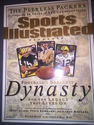 Packers Forrest Gregg, Starr, Lombardi, Rodgers, SI Sports Illustrated Magazine - Image 1 of 3