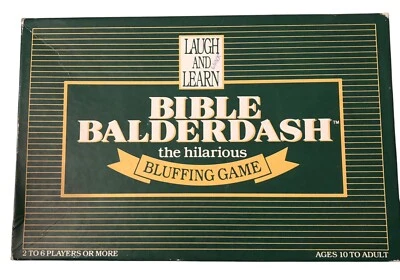 Vintage BIBLE BALDERDASH Board Game The Hilarious Bluffing Game - VG - FS  - Image 1 of 4