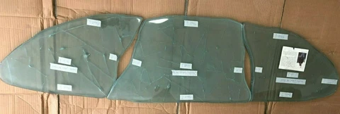 LUIS MARQUEZ Large Organic Half Moon Accent Table ONLY GLASS NO STAND Cover