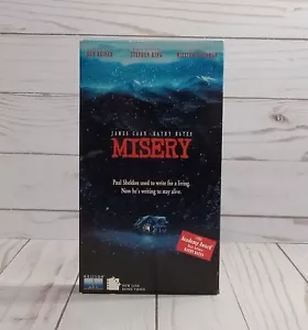Misery VHS Tape 1990 Horror / Thriller Kathy Bates James Cann SHIPS FREE - Picture 1 of 12