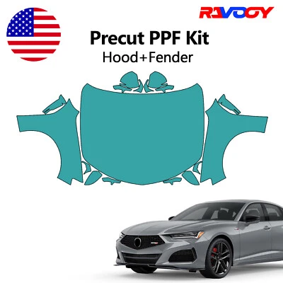Kit PPF precortado película de protección de pintura para capó + guardabarros para Acura TLX tipo S 2024-2025 Foto 1 de 4