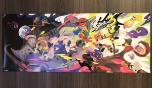 Nur Poster Splatoon 3 Nintendo Store limitiert Bonus Kunstbuch Ikasu 75x30cm - Bild 1 von 1