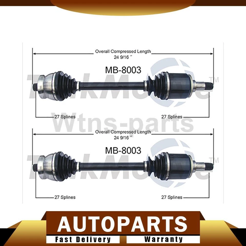 Conjunto de juntas CV traseras 2 piezas para 1978 1979 1980 1981 Mercedes-Benz 280CE 2,8 L Foto 1 de 4