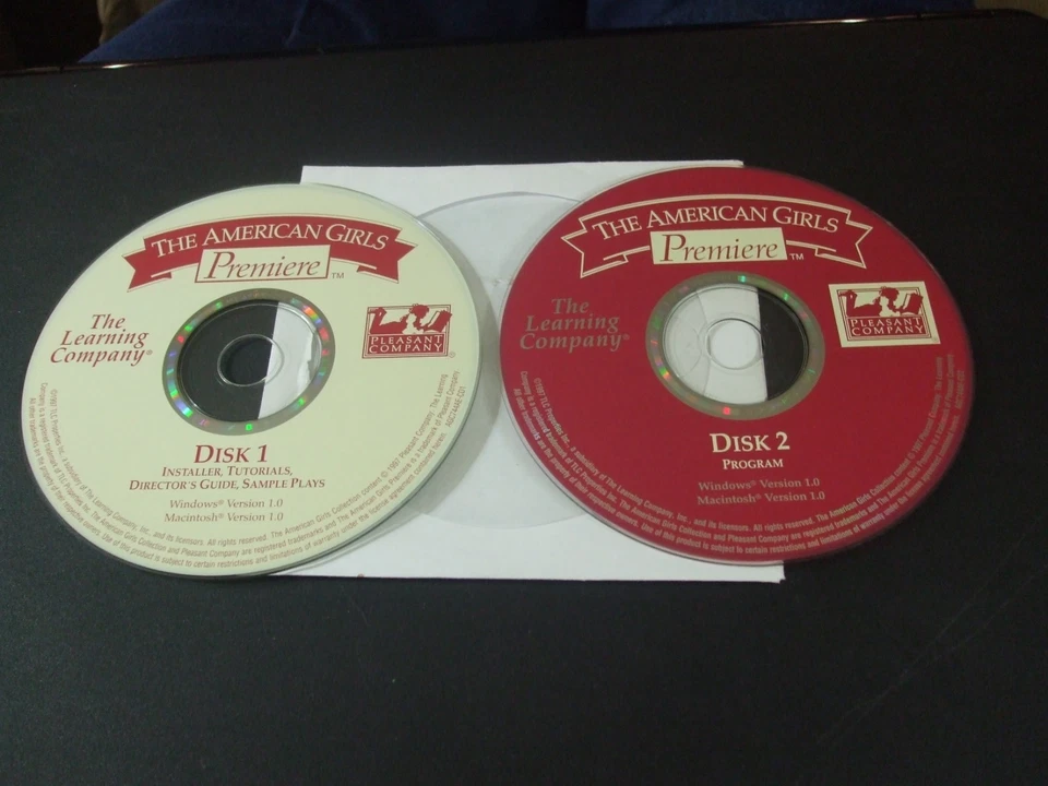 The Learning Company The American Girls Premiere (PC & MAC, 1997) - Discs Only!! - Image 1 of 1