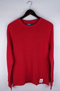 Polo by Ralph Lauren Men T-Shirt Long Sleeves Casual Red Cotton Pullover size M - Picture 1 of 7