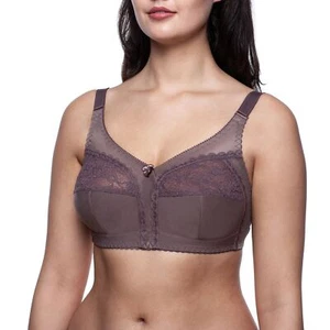 Wireless Minimizer Bra Sleep Plus Size Comfort Unlined Wirefree Comfortable Soft - Picture 1 of 18