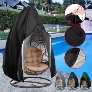 Swing Egg Chair Cover Hanging Furniture Garden Rattan Outdoor Rain Waterproof AU - Picture 1 of 15