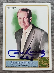 Jim Nantz Signed 2011 Allen & Ginter Card #187 Auto Sports Broadcaster CBS RAD - Picture 1 of 5