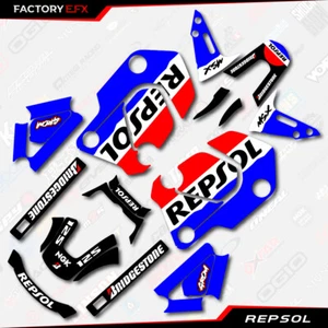Red & Blue Repsol Graphic Sticker kit fits Honda Grom MSX125 21-24 2021 2022 - Bild 1 von 2