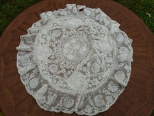 Antique Vintage Normandy Net Mixed Lace Boudoir Pillow Sham