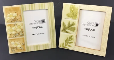 Lote De Colección De 2 Marcos De Fotos De Resina De 4" x 6 Candid Expressions by Enesco - NUEVO Foto 1 de 4