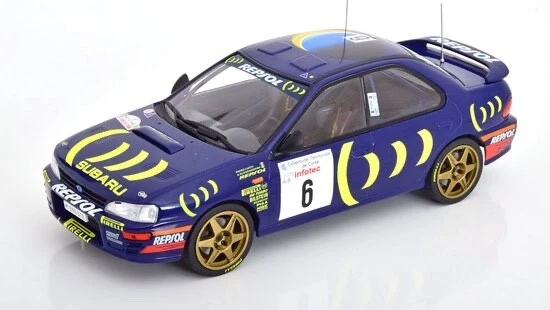 1/18 SUBARU IMPREZA 555 #6 3RD CATALUNYA 1995 LIATTI IXO 18RMC063C.20 RARE - Immagine 1 di 1