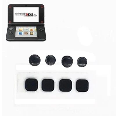 1SET Rubber Screw Feet Cover Set Replacement for Nintendo 3DS XL / 3DS LL - Image 1 of 4