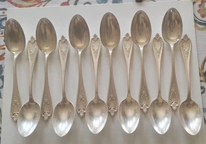 Soup Table Spoon Rogers Bros 1847 Silverplate 1911 Old Colony Lot Of 12 - Picture 1 of 14