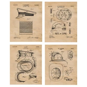 Classic USA Civil Serviceman Patent Prints, 4 (8x10) Art Decor Home Work Office - Picture 1 of 11